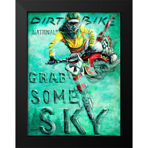 Grab Some Sky Black Modern Wood Framed Art Print by Kruskamp, Janet