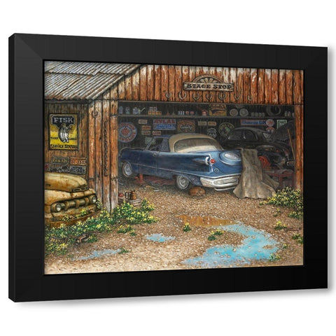 The Collector Black Modern Wood Framed Art Print by Kruskamp, Janet
