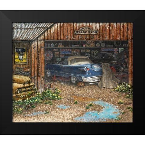 The Collector Black Modern Wood Framed Art Print by Kruskamp, Janet