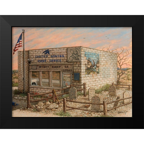Wyatt Earp Post Office (Earp, CA) Black Modern Wood Framed Art Print by Kruskamp, Janet