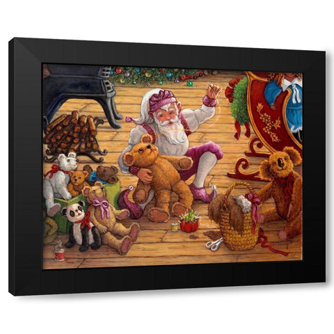 Countdown to Christmas II Black Modern Wood Framed Art Print with Double Matting by Kruskamp, Janet