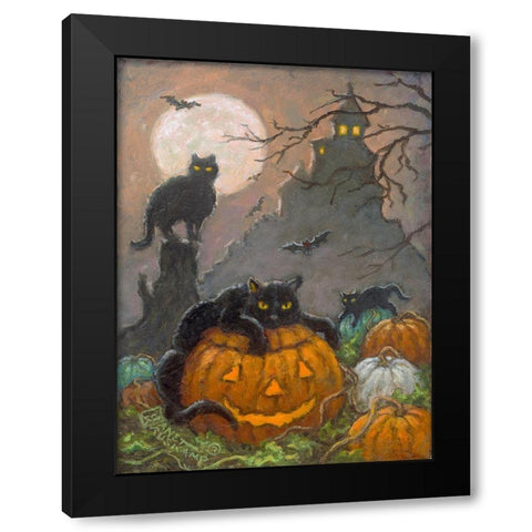 Halloween III Black Modern Wood Framed Art Print by Kruskamp, Janet