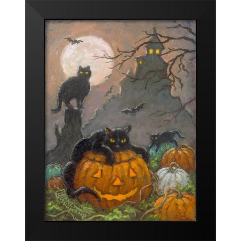 Halloween III Black Modern Wood Framed Art Print by Kruskamp, Janet