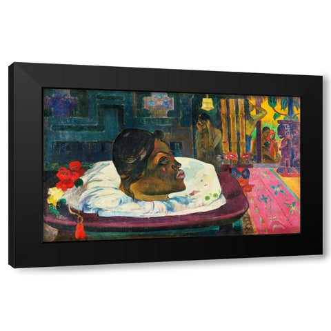 The Royal End Black Modern Wood Framed Art Print with Double Matting by Gauguin, Paul