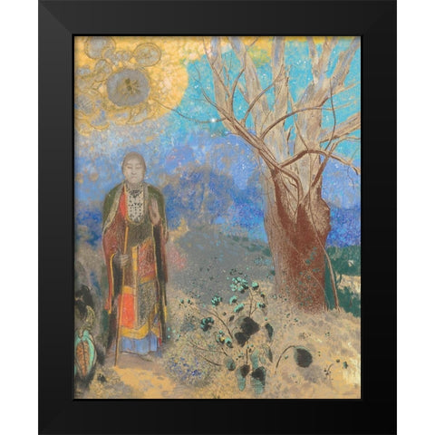 The Buddha, 1904 Black Modern Wood Framed Art Print by Redon, Odilon