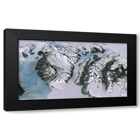 Ferrar Glacier, Antarctica Black Modern Wood Framed Art Print by NASA