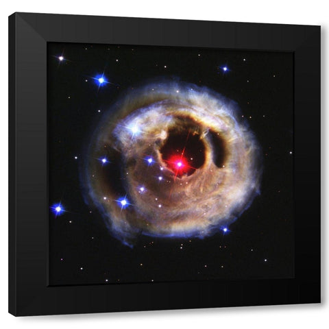 Hubble Looks at Monocerotis Black Modern Wood Framed Art Print by NASA