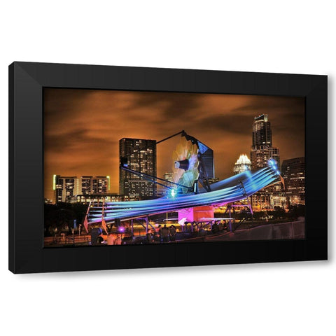 James Webb Space Telescope Model Black Modern Wood Framed Art Print with Double Matting by NASA