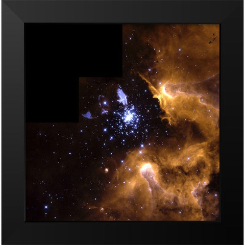 Life Cycle of Stars Black Modern Wood Framed Art Print by NASA