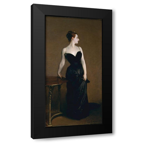 Portrait of Madame X1884 Black Modern Wood Framed Art Print by Sargent, John Singer