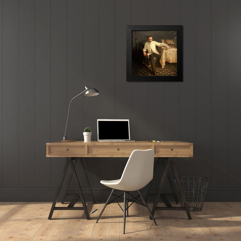 Arsene Vigeant Black Modern Wood Framed Art Print by Sargent, John Singer