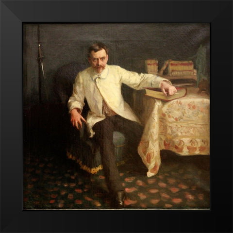 Arsene Vigeant Black Modern Wood Framed Art Print by Sargent, John Singer