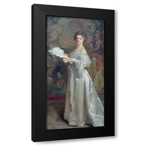 Ada Rehan Black Modern Wood Framed Art Print with Double Matting by Sargent, John Singer