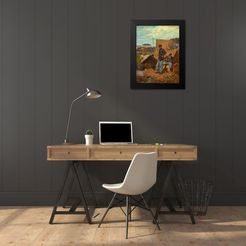 Home, Sweet Home Black Modern Wood Framed Art Print by Homer, Winslow
