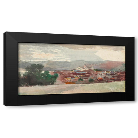 View of Santiago de Cuba Black Modern Wood Framed Art Print with Double Matting by Homer, Winslow