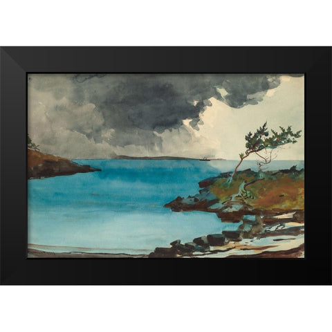 The Coming Storm Black Modern Wood Framed Art Print by Homer, Winslow