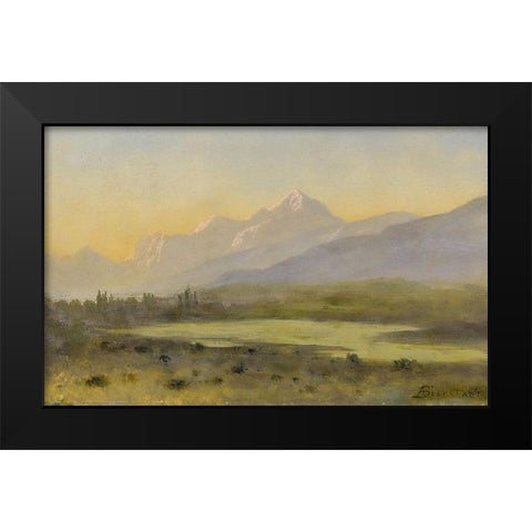 Owens Valley, California Black Modern Wood Framed Art Print by Bierstadt, Albert