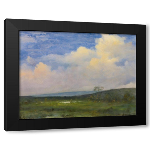 Clouds Over California Black Modern Wood Framed Art Print with Double Matting by Bierstadt, Albert