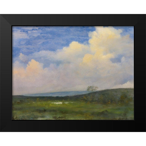 Clouds Over California Black Modern Wood Framed Art Print by Bierstadt, Albert