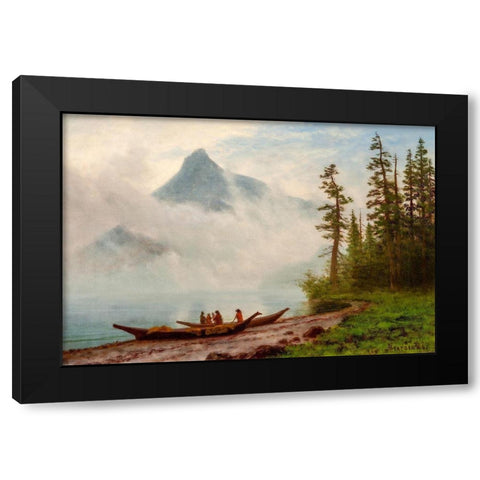 Alaska Black Modern Wood Framed Art Print with Double Matting by Bierstadt, Albert