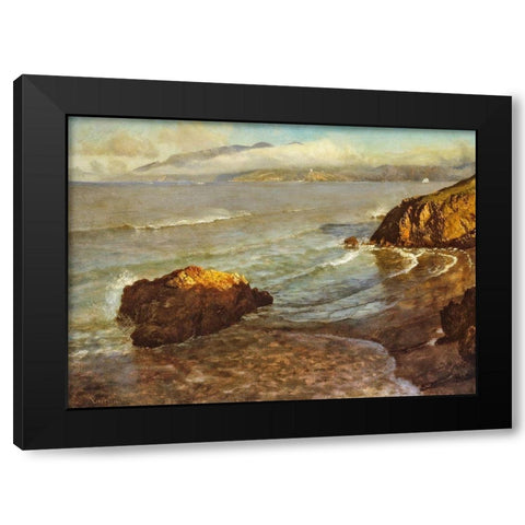 Entrance to the Golden Gate Black Modern Wood Framed Art Print with Double Matting by Bierstadt, Albert