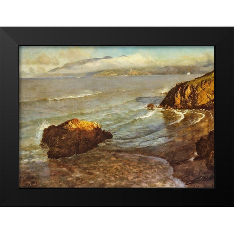 Entrance to the Golden Gate Black Modern Wood Framed Art Print by Bierstadt, Albert