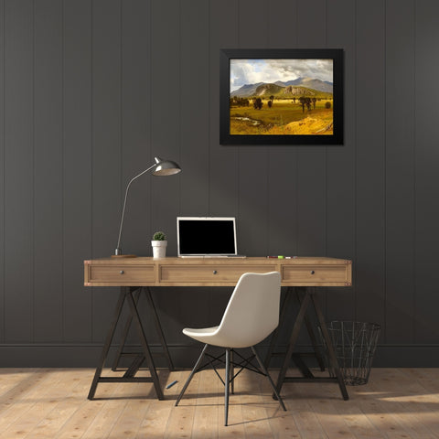 Moat Mountain, Intervale, New Hampshire Black Modern Wood Framed Art Print by Bierstadt, Albert