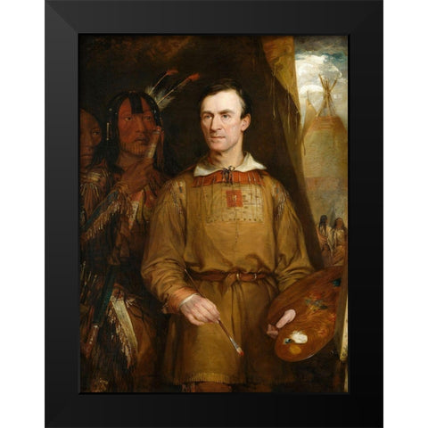 William Fisk Black Modern Wood Framed Art Print by Catlin, George