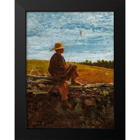 On Guard Black Modern Wood Framed Art Print by Homer, Winslow