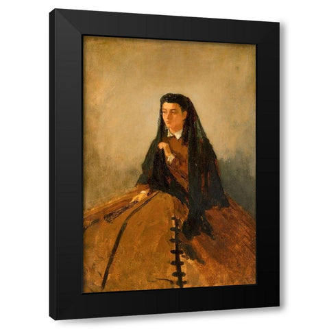 Portrait of Pauline Black Modern Wood Framed Art Print with Double Matting by Homer, Winslow