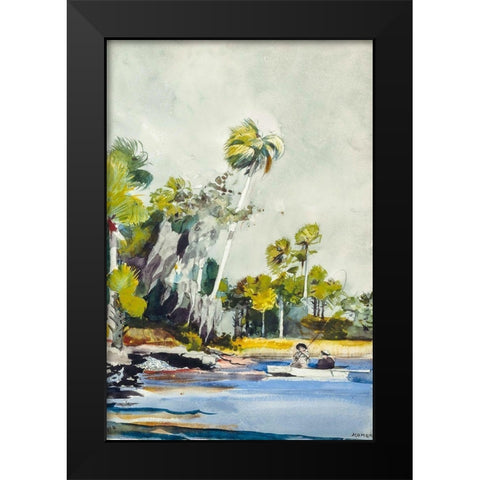 The Shell Heap Black Modern Wood Framed Art Print by Homer, Winslow