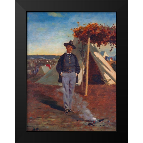 Albert Post Black Modern Wood Framed Art Print by Homer, Winslow