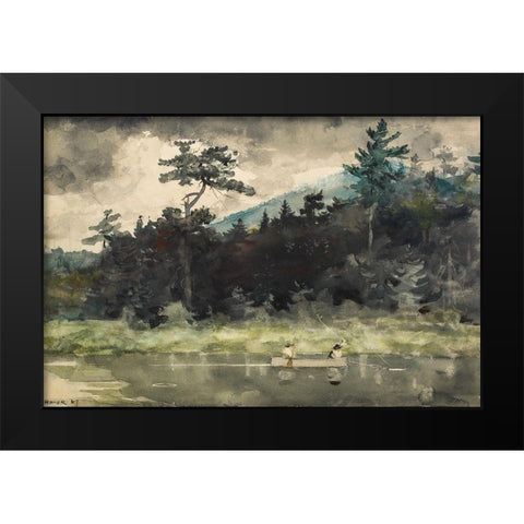 A Fishermans Day Black Modern Wood Framed Art Print by Homer, Winslow