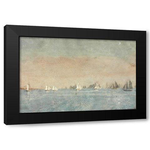 Gloucester Harbor, Fishing Fleet Black Modern Wood Framed Art Print with Double Matting by Homer, Winslow