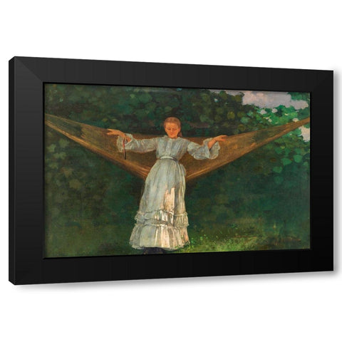 Summer Afternoon Black Modern Wood Framed Art Print with Double Matting by Homer, Winslow
