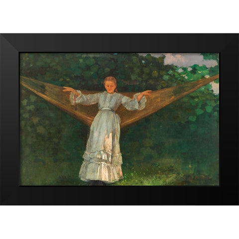 Summer Afternoon Black Modern Wood Framed Art Print by Homer, Winslow