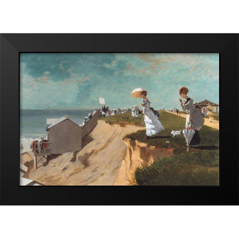 Long Branch, New Jersey Black Modern Wood Framed Art Print by Homer, Winslow