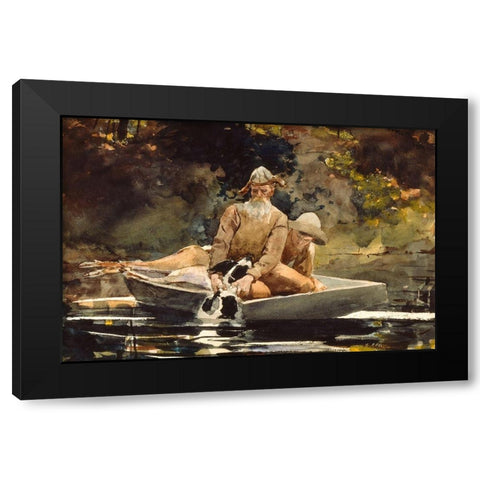 After the Hunt Black Modern Wood Framed Art Print with Double Matting by Homer, Winslow