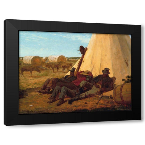 The Bright Side Black Modern Wood Framed Art Print with Double Matting by Homer, Winslow