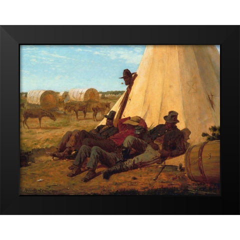 The Bright Side Black Modern Wood Framed Art Print by Homer, Winslow