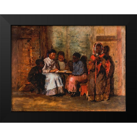 Sunday Morning in Virginia Black Modern Wood Framed Art Print by Homer, Winslow