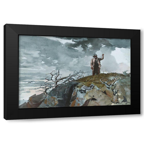 The Eastern Shore Black Modern Wood Framed Art Print by Homer, Winslow