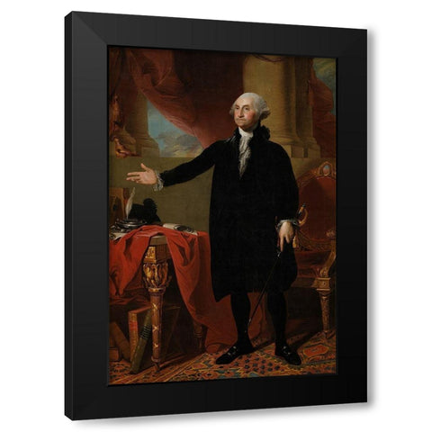 George Washington Black Modern Wood Framed Art Print with Double Matting by Stuart, Gilbert