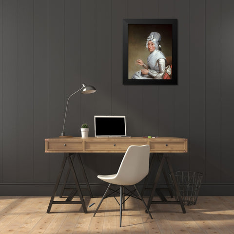 Catherine Brass Yates Black Modern Wood Framed Art Print by Stuart, Gilbert