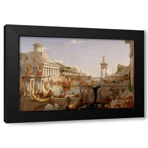 The Consummation The Course of the Empire Black Modern Wood Framed Art Print by Cole, Thomas