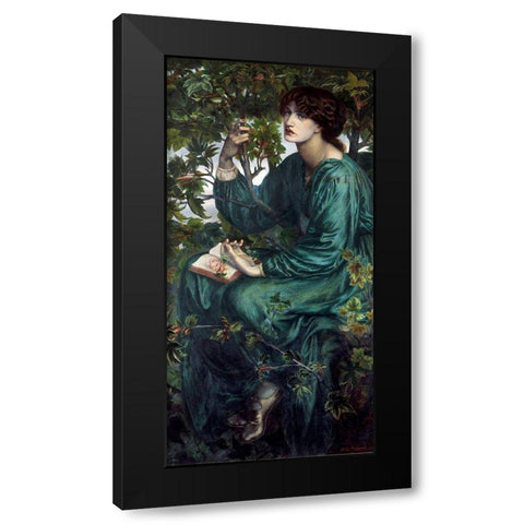 The Day Dream Black Modern Wood Framed Art Print by Rossetti, Dante Gabriel
