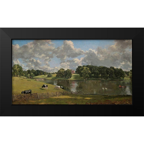 Wivenhoe Park Black Modern Wood Framed Art Print by Constable, John