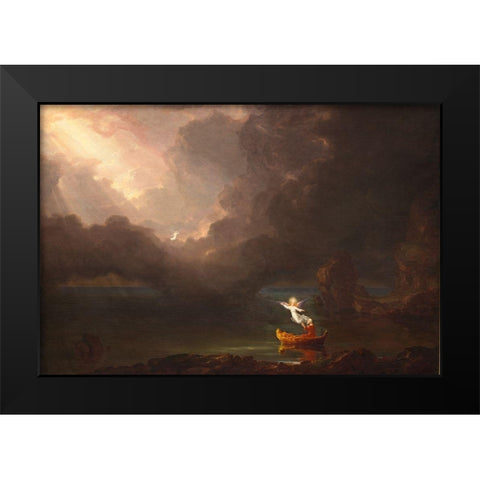 The Voyage of Life Old Age Black Modern Wood Framed Art Print by Cole, Thomas