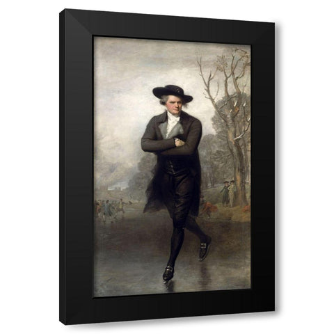 The Skater Black Modern Wood Framed Art Print with Double Matting by Stuart, Gilbert