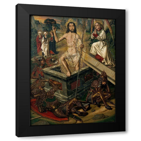 Resurrection Black Modern Wood Framed Art Print with Double Matting by Bermejo, Bartolome